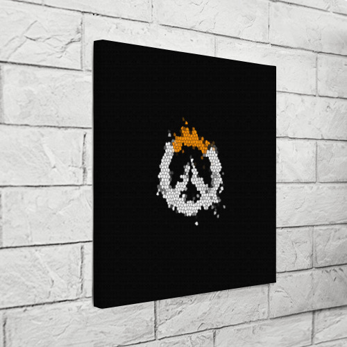 Холст квадратный Overwatch Logo (Краска-Витраж) Фото 01 Холст квадратный Overwatch Logo (Краска-Витраж) Фото 01