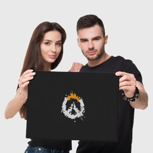Холст прямоугольный Overwatch Logo (Краска-Витраж) Фото 01 Холст прямоугольный Overwatch Logo (Краска-Витраж) Фото 01