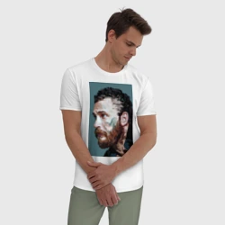 Мужская пижама с белой футболкой хлопок Том Харди - фото 2