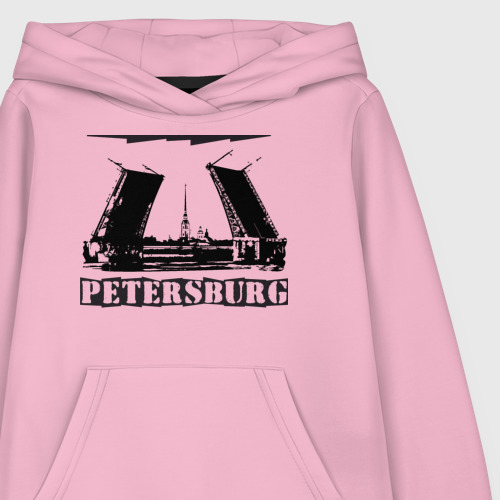 Детская толстовка хлопок Санкт-Петербург, цвет светло-розовый - фото 3