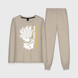 Женская пижама с лонгсливом хлопок Super Saiya-jin