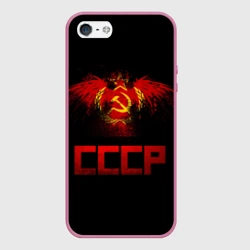 Чехол для iPhone 5/5S матовый СССР орел