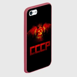 Чехол для iPhone 5/5S матовый СССР орел - фото 2