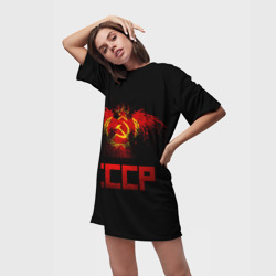 Платье-футболка 3D СССР орел - фото 2