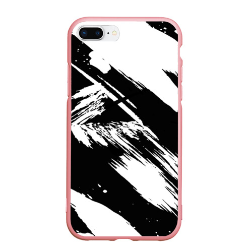 Чехол для iPhone 7Plus/8 Plus матовый Чёрно-белый, цвет баблгам