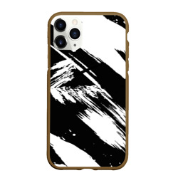 Чехол для iPhone 11 Pro Max матовый Чёрно-белый