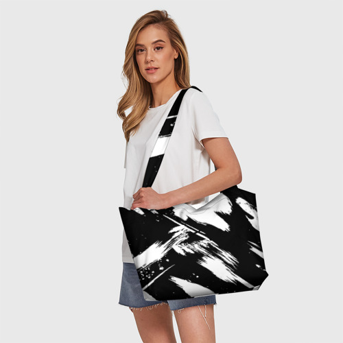 Пляжная сумка 3D Чёрно-белый - фото 5