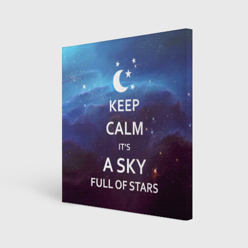 Холст квадратный A sky full of stars, цвет 3D печать