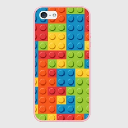 Чехол для iPhone 5/5S матовый Лего конструктор