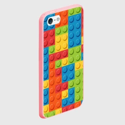 Чехол для iPhone 5/5S матовый Лего конструктор - фото 2