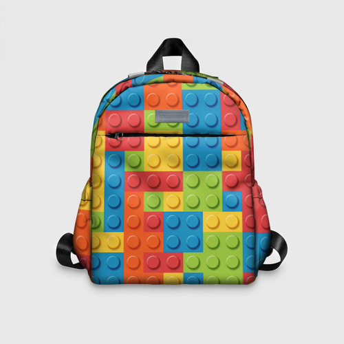 Детский рюкзак 3D с принтом Лего, вид спереди #2