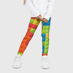 Детские леггинсы 3D Лего конструктор - фото 2