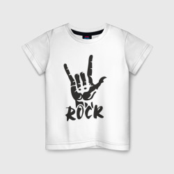 Детская футболка хлопок Черная рок коза