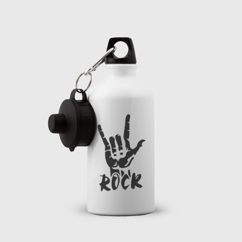 Бутылка спортивная Черная рок коза - фото 3