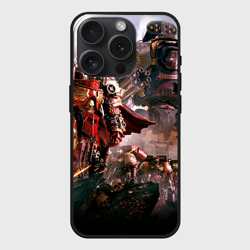 Чехол силиконовый для Apple iPhone 15 Pro матовый WH40k Angelos