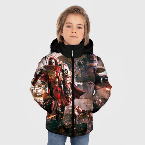 Зимняя куртка для мальчиков 3D WH40k Angelos, цвет красный - фото 3