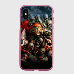 Чехол для iPhone XS Max матовый WH40k черепа