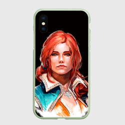 Чехол для iPhone XS Max матовый Трисс