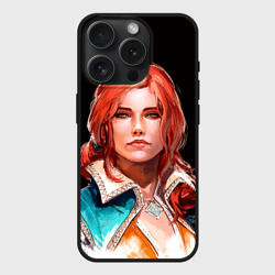 Чехол силиконовый для Apple iPhone 15 Pro матовый Трисс