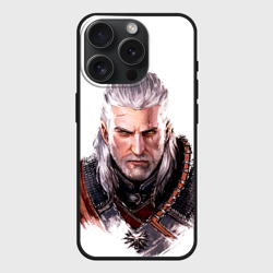 Чехол силиконовый для Apple iPhone 15 Pro матовый Геральт