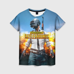 Женская футболка 3D Playerunknown`s Battlegrounds 1