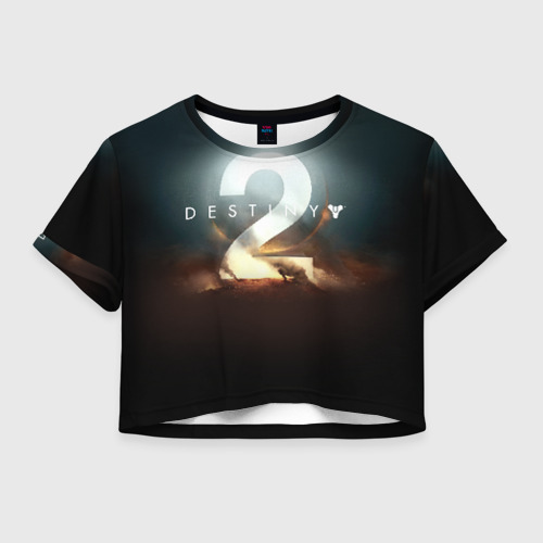 Женская футболка Crop-top 3D Destiny 12