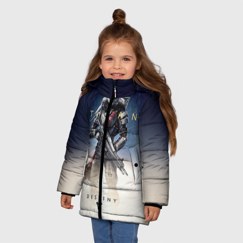 Зимняя куртка для девочек 3D Destiny 18, цвет черный - фото 3