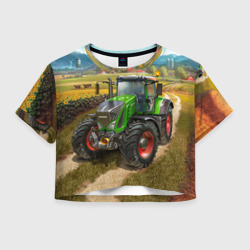 Женская футболка Crop-top 3D Farming simulator 2