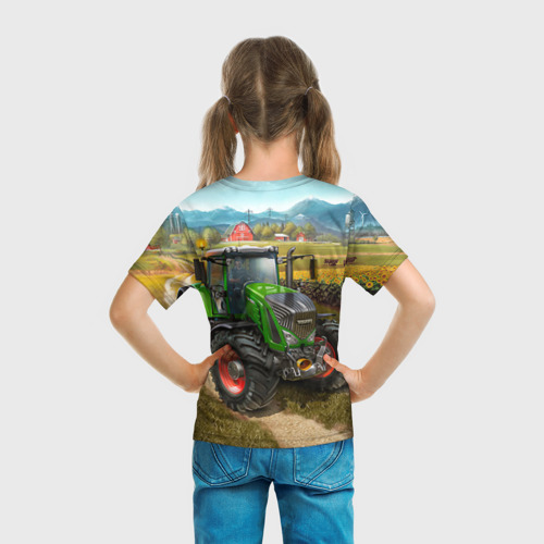 Детская футболка 3D Farming simulator 2, цвет 3D печать - фото 6