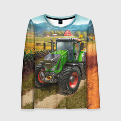 Женский лонгслив 3D Farming simulator 2