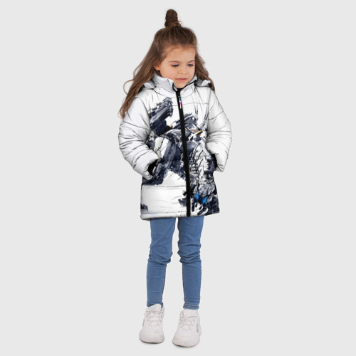 Зимняя куртка для девочек 3D HZD 5, цвет красный - фото 5