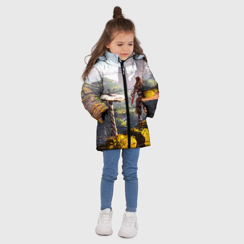Зимняя куртка для девочек 3D HZD 6, цвет черный - фото 5