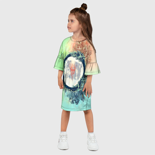 Детское платье 3D TES 2, цвет 3D печать - фото 3