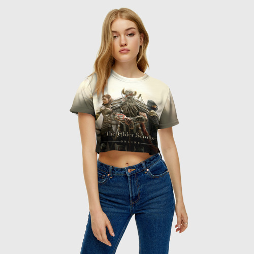 Женская футболка Crop-top 3D TES 3 - фото 3