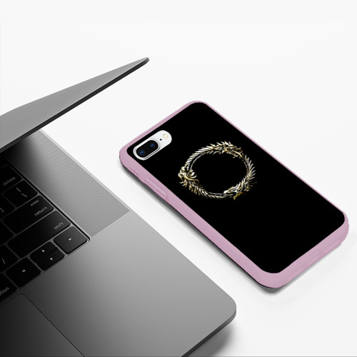 Чехол для iPhone 7Plus/8 Plus матовый TES 8, цвет розовый - фото 5