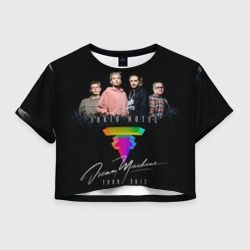 Женская футболка Crop-top 3D Tokio Hotel