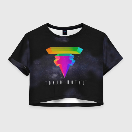 Женская футболка Crop-top 3D Tokio Hotel, цвет 3D печать