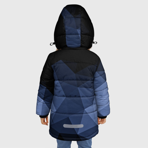 Зимняя куртка для девочек 3D Abstraction, цвет черный - фото 4