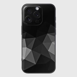Чехол для iPhone 16 Pro силиконовый с защитой камеры Abstract gray