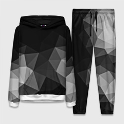 Женский костюм с толстовкой 3D Abstract gray
