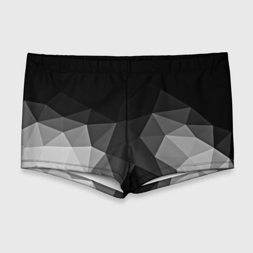 Мужские купальные плавки 3D Abstract gray