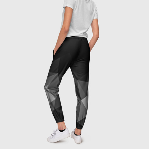 Женские брюки 3D Abstract gray - фото 4