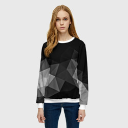 Женский свитшот 3D Abstract gray - фото 2
