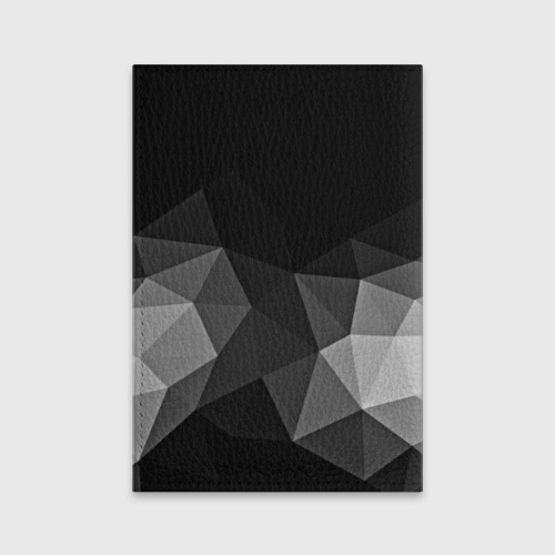 Обложка для паспорта матовая кожа Abstract gray, цвет синий - фото 2