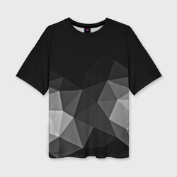 Женская футболка oversize 3D Abstract gray