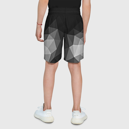 Детские спортивные шорты 3D Abstract gray, цвет 3D печать - фото 5