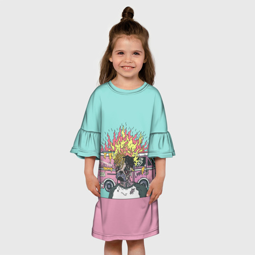 Детское платье 3D xxxtentacion, цвет 3D печать - фото 4