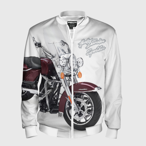 Мужской бомбер 3D Harley-Davidson Фото 01 Мужской бомбер 3D Harley-Davidson Фото 01