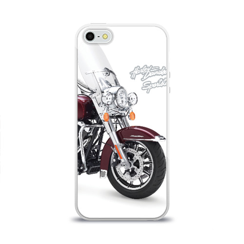 Чехол для Apple iPhone 5/5S силиконовый глянцевый Harley-Davidson Фото 01 Чехол для Apple iPhone 5/5S силиконовый глянцевый Harley-Davidson Фото 01