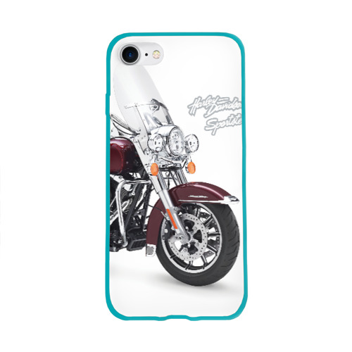 Чехол для Apple iPhone 8 силиконовый глянцевый Harley-Davidson Фото 01 Чехол для Apple iPhone 8 силиконовый глянцевый Harley-Davidson Фото 01